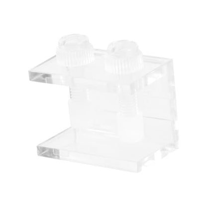 FOMIYES 2pcs Acrylic Background Clips for Fish Tank Aquarium Backdrop Fixing Clamps Non-Skid Design and Siphon Groove for Securely Mounting Tank Backgrounds