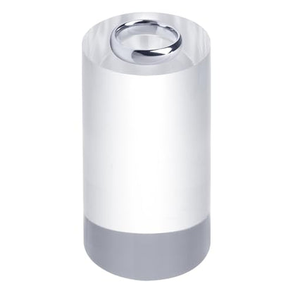 uxcell Acrylic Cylinder Display Blocks, 50 x 100 mm/2" x 3.9" Clear Jewelry Display Base Polished Cube Riser Stand Display Holder Base for Ring Jewelry Cosmetics Bracelet - size: 50 x 100mm