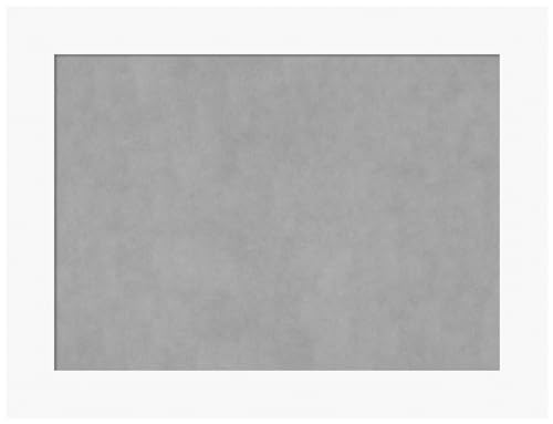 Amanti Art White Framed Magnetic Board 25x33 Medium Vision Board for use with Magnets, 100% Metal Sheet to Display Items as Office Decor or for Home Organization in mudroom, Kitchen or Kids Room - color: Basic White, size: 33"W x 25"H