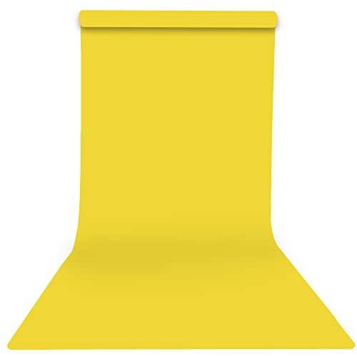 Seamless Photography Photo Backdrop Background Paper Roll for Photoshoot 53 inches Wide x 16 feet Long, Forsythia Yellow - color: Forsythia Yellow, size: 53"x16'
