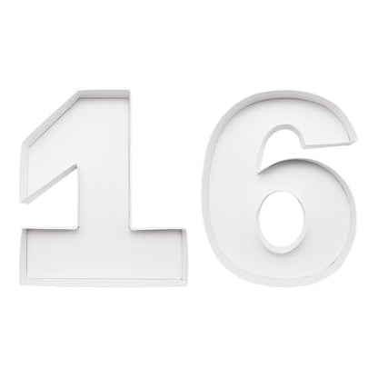 Charcuterie Cardboard Number Fillable Shaped Treat Decorative Box Anniversary Birthday Table Centerpiece (16 Style, 9inch) - size: 9inch, style: 16 Style