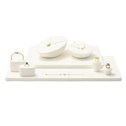 Jewelry Towers 8 Pieces of Jewelry Display Props Light Luxury Necklace Ring Bracelet Display Counter Jewelry Display Stand Jewellery Stand Display