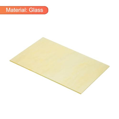 MECCANIXITY Stained Glass Sheet Mosaic Tile 7.9 Inch x 5.9 Inch Khaki Color Stained Glass Sheets for Crafts DIY Art Project - color: Khaki Color