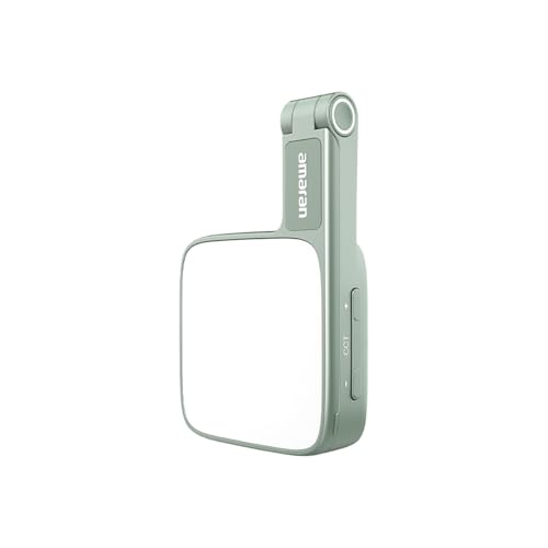 Amaran Go Magnetic Selfie Phone Light, Compatible with MagSafe & Qi2 Magnets, Dual LED Light Source with Adjustable Mirror Light & CCT (2700K-6500K), for Selfies, Makeup, & Content Creation (Green) - color: Green