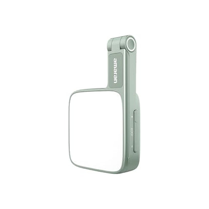 Amaran Go Magnetic Selfie Phone Light, Compatible with MagSafe & Qi2 Magnets, Dual LED Light Source with Adjustable Mirror Light & CCT (2700K-6500K), for Selfies, Makeup, & Content Creation (Green) - color: Green
