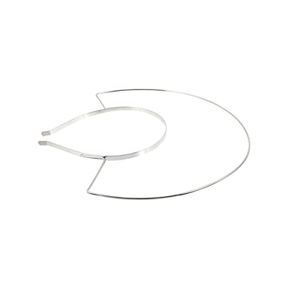 VICASKY DIY Easter Photo Prop Headband White Mary Crown Headdress Simple Structure Party Hair Decor for Beauty Pageants Banquets and Special Occasions