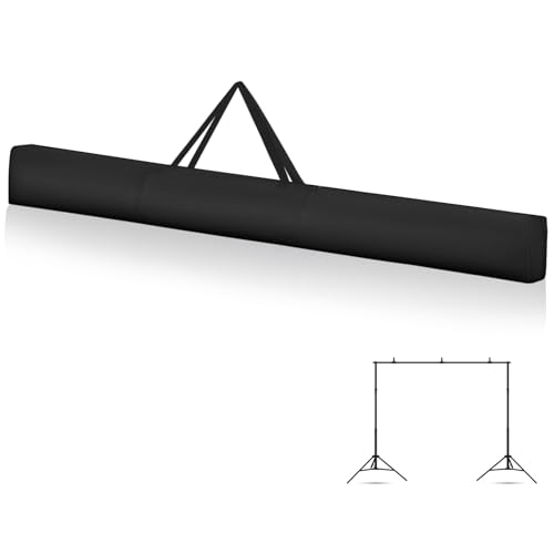 8 ft Pipe and Pole Drape Carrying Bag Portable Backdrop Stand Pipe Black Backdrop Carrying Bag Package Upright Crossbar Pole Package for Drape Kits