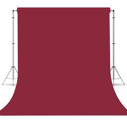 Wine Red Photography Backdrop for Photoshoot, Photo Backdrop Curtain, Perfect Wine Red Backdrops for Party Portrait Photoshoots Video Studio 5FTx7FT - color: Wine Red, size: 5x7 FT