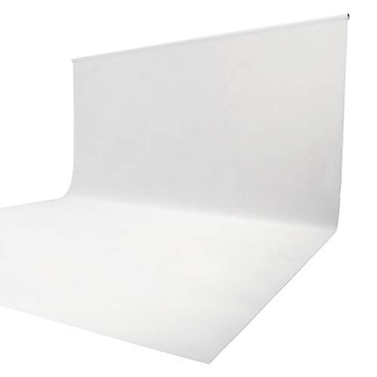ISSUNTEX 10X12 ft Background Muslin Backdrop, Photo Studio, Collapsible High Density Screen for Video Photography and Television-White - color: White, size: 10X12 ft