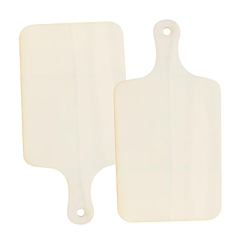 2Pcs Mini Wooden Boards for Projects Colors Serving Tray As Photography Prop Fruit Display for Christmas and Thanksgiving Decor