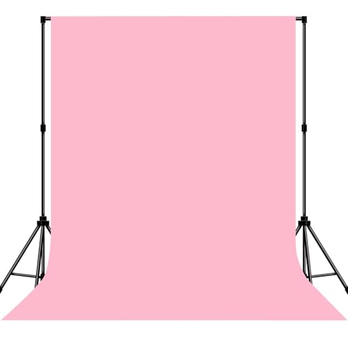 Photo Backdrop Pink Background Fabric Professional 5x7ft Seamless Design Eliminates Wrinkles Princess Theme Decoration Valentine's Day Romantic Setting - color: Pink, size: 5x7ft