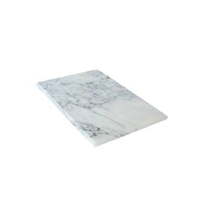 Creative Gifts International White Marble Board | 8" x 12" Serving Board | Elegant Charcuterie and Cutting Board | Durable Kitchen Prep Surface | Gift Ready