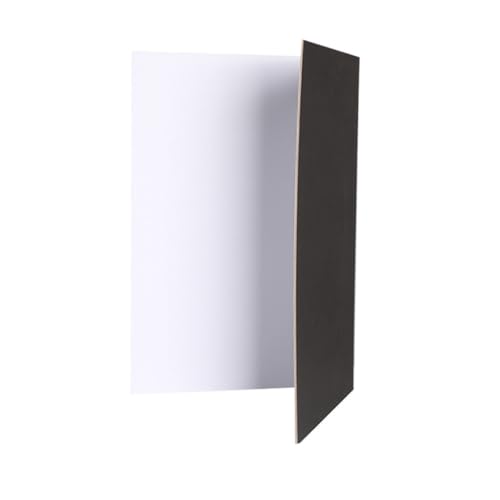 Mikinona Foldable Reflective Photography Board for Tabletop Studio Use, Thickened Black White Photo Background Reflector Panel for Indoor and Outdoor Shooting
