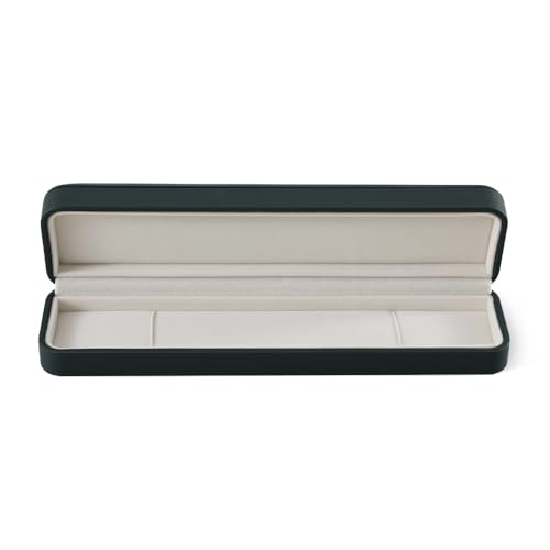 Necklace Box Gift, Leather Necklace Boxes,Necklace Storage Box Luxury Gift Box For Lover, Birthdays - color: Green, size: Long Chain Box