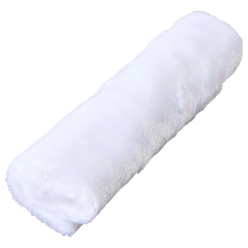 CREATCABIN White Small Fluffy Area Rug Small Product Photo Background Cloth Square Faux Fur Sheepskin Cushion Luxury Photo Props for Tabletop Photography Nail Art Jewelry Display Decor 20x20Inch