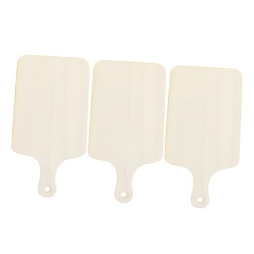 3Pcs Wooden Pizza Tray Mini Cake Dessert Serving Board for Fruit Presentation Photography Props DIY Ready for with Smooth Edges and Natural Finish