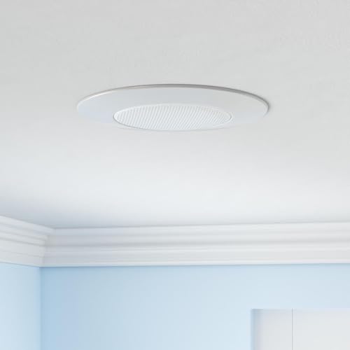 NICOR Lighting 6 inch White Recessed Shower Trim with Albalite Lens (17505) - color: White, size: 6 Inch (Albalite Lens)