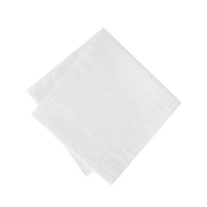 Elrene Home Fashions Continental Solid Texture Water and Stain Resistant Fabric Dining Napkins, Set of 4, 17"x17", White - color: White, size: 17" x 17" (Set of 4)