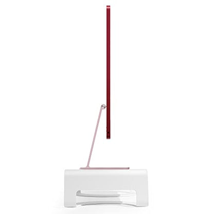 Twelve South Curve Riser Monitor Stand | Ergonomic Desktop Stand with Storage Shelf for iMac and Displays, Matte White