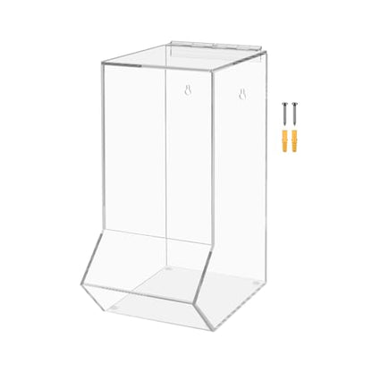 Marketing Holders Clear Dispenser Drop Bin for Retail Medical Facility 6.5" x 14.75" Wall or Counter Storage Display Acrylic Candy Container - size: Single Condiment Bin