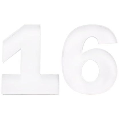Charcuterie Cardboard Number Fillable Shaped Treat Decorative Box Anniversary Birthday Table Centerpiece (16 Style, 15inch) - size: 15inch, style: 16 Style