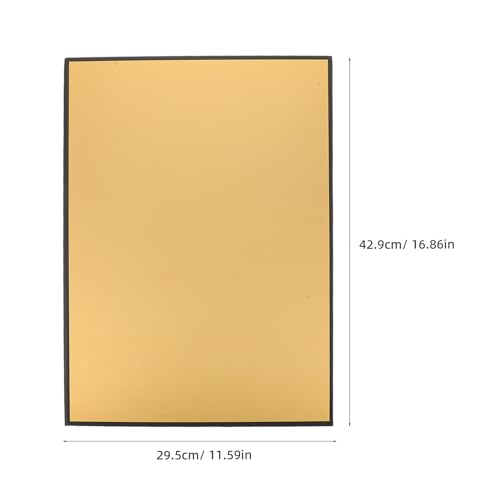 NUOBESTY A4 Photographic Light Reflector Board for Still Life and Studio Photography, Gold Cardboard Shooting Reflector Panel for Camera Lighting Accessories