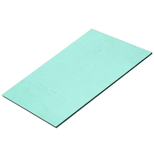 MECCANIXITY Stained Glass Sheet Mosaic Tile 7.9 Inch x 5.9 Inch Lake Blue Stained Glass Sheets for Crafts DIY Art Project - color: Lake Blue