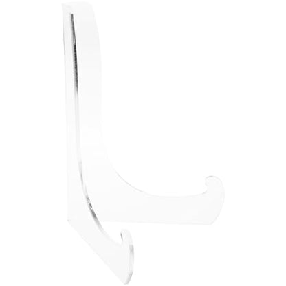 Plymor Clear Acrylic 60-Degree Angle Easel With Shallow Support Ledges, 12" H x 9" W x 8.25" D (2 Pack) - size: 12" x 9" x 8.25"