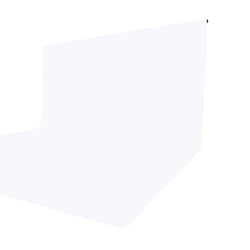 ISSUNTEX 10X12 ft Background Muslin Backdrop, Photo Studio, Collapsible High Density Screen for Video Photography and Television-White - color: White, size: 10X12 ft