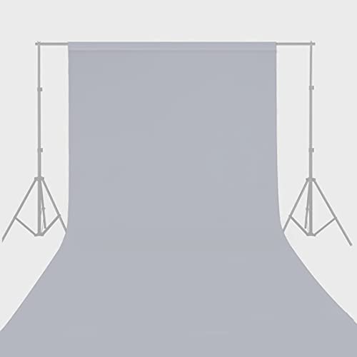 Seamless Photo Photography Background Paper Backdrop for Photoshoot, Videos, YouTube, Livestream, 107" x36', Morning Mist, Light Grey - color: Morning Mist