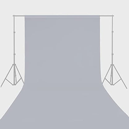 Seamless Photo Photography Background Paper Backdrop for Photoshoot, Videos, YouTube, Livestream, 107" x36', Morning Mist, Light Grey - color: Morning Mist