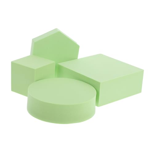 1 Set Small Geometric Photography Props Set Versatile Display Stand for Product Photography Jewelry Cosmetics Creative Backdrop Boards for Unique Arrangements - color: Green