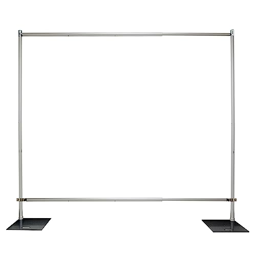 Pipe and Drape Backdrop Photobooth Wedding Party Convention Tradeshow Kit Framework ONLY (Step & Repeat) Upgraded Version - size: Step & Repeat