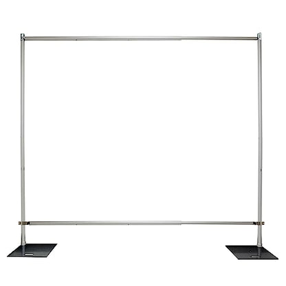 Pipe and Drape Backdrop Photobooth Wedding Party Convention Tradeshow Kit Framework ONLY (Step & Repeat) Upgraded Version - size: Step & Repeat