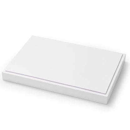 Oirlv Premium White Leather Stackable Jewelry Tray Ring Holder Organizer Showcase Ring Earring Display - color: White, size: Ring Tray