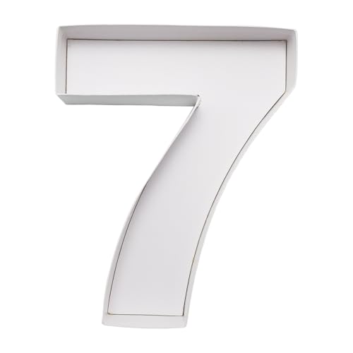 Charcuterie Cardboard Number Fillable Shaped Treat Decorative Box Anniversary Birthday Table Centerpiece (7 Style, 9inch) - size: 9inch, style: 7 Style