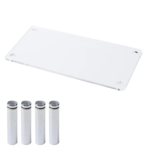 MY MIRONEY 2PCS Acrylic Display Stands Clear Display Shelf Cupcake Display Riser Makeup Holder for Decoration and Organizer(7.87" x 3.54" x 1.97") - size: 7.87" x 3.54" x 1.97"