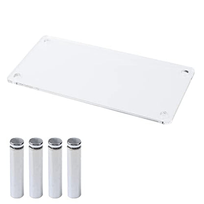 MY MIRONEY 2PCS Acrylic Display Stands Clear Display Shelf Cupcake Display Riser Makeup Holder for Decoration and Organizer(7.87" x 3.54" x 1.97") - size: 7.87" x 3.54" x 1.97"