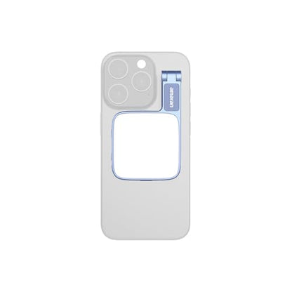 Amaran Go Magnetic Selfie Phone Light, Compatible with MagSafe & Qi2 Magnets, Dual LED Light Source with Adjustable Mirror Light & CCT (2700K-6500K), for Selfies, Makeup, & Content Creation (Blue) - color: Blue