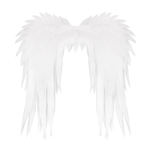 Adult Angel Wings 2.9Ft Angel Wings Costume Accessories for Women Costume Photoshoot Prop Cosplay Birthday Party Photography Lightweight Fairy Wings - color: White, size: 2.9Ft