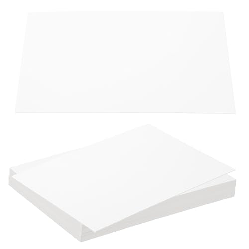 PATIKIL 7x5x0.04" Chipboard Sheets, 20Pcs 40PT Thick Book Board Binders Board Sturdy Bookbinding Supplies for Book Binding Cover, White - color: White, size: 7x5x0.04"