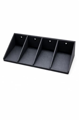 Wall Mount Tape Measure Holder, 4 Slot Heavy Duty Garage Storage Rack for Tools & Workshop Organization