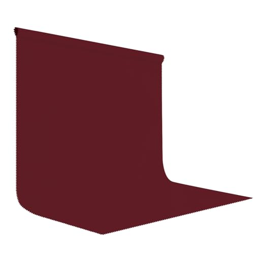 10x10FT Wine Red Screen Backdrop for Photography Burgundy Red Backdrop for Photoshoot Studio Screen Video Recording Curtain - color: Burgundy Red, size: 10X10ft