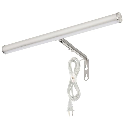 LED Picture Lights for Paintings Plug in, 14 inch 4W Adjustable Art Light Gallery Wall Light for Display Art Work, Brushed Nickel Finish, CRI90+, 3000K Warm White, ETL Listed - color: Brushed Nickel, size: 14 inch