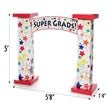 Super Grad Stars Arch Kit, 5 feet high, Easy Assembly, Durable Design, Where Every Graduate Shines Bright - color: Super Grad