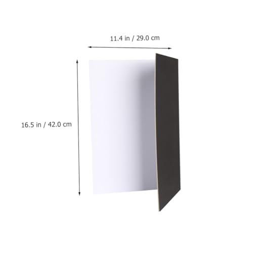 Mikinona Foldable Reflective Photography Board for Tabletop Studio Use, Thickened Black White Photo Background Reflector Panel for Indoor and Outdoor Shooting
