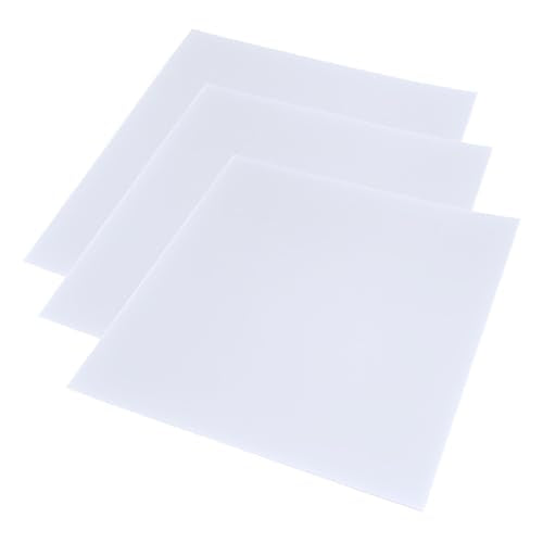 LED Light Diffuser Board Diffusion Cover Sheet Anti-Glare for Soften Ceiling Light LED Downlight, Spotlight, Led Panel, Track Light (11.8x11.8x0.039in)
