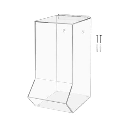Marketing Holders Clear Dispenser Drop Bin for Retail Medical Facility 6.5" x 14.75" Wall or Counter Storage Display Acrylic Candy Container - size: Single Condiment Bin