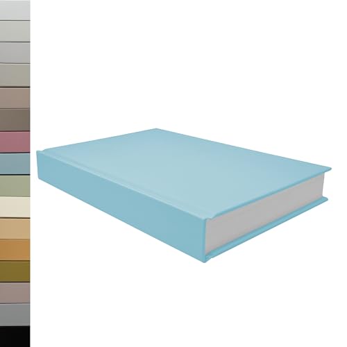 CovoBook™ Blank Hardcover | Premium Sketchbook Journal Guest Book | Photo Prop Home Decor (Powder, Size 9) - color: Powder, size: Size 9