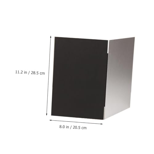 Tofficu Photography Background Board and Reflective Cardboard for Studio Photo Shooting, Thickened A4 Foldable Photo Backdrop Board with Black and White Diffuser Panels for Indoor